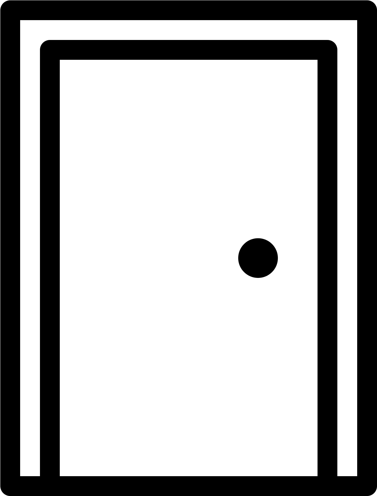 Transparent Door Clipart - Rectangle Shaped Door Black And White, HD Png Download PNG image with a transparent background, free high-resolution download