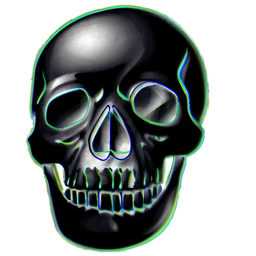 Abstract Black Skull Design Png Aui