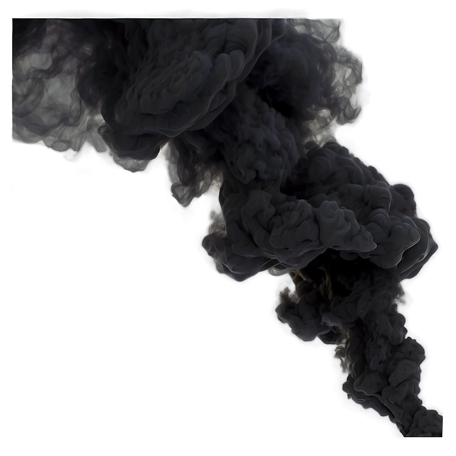 Abstract Black Smoke PNG umi PNG with transparent background