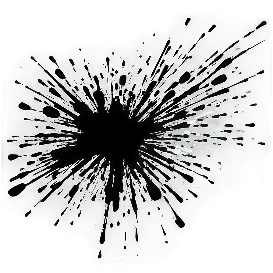 Abstract Black Splatter Splash Png Eae