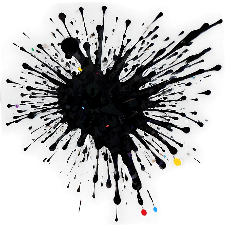 Abstract Black Splatter Splash Png Ixo