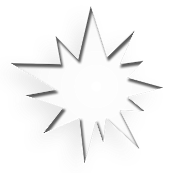 Abstract Black Starburst Graphic PNG with transparent background