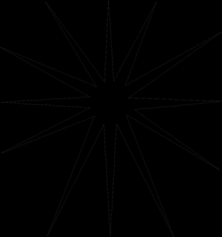 Abstract Black Starburst Pattern PNG image with a transparent background, free high-resolution download