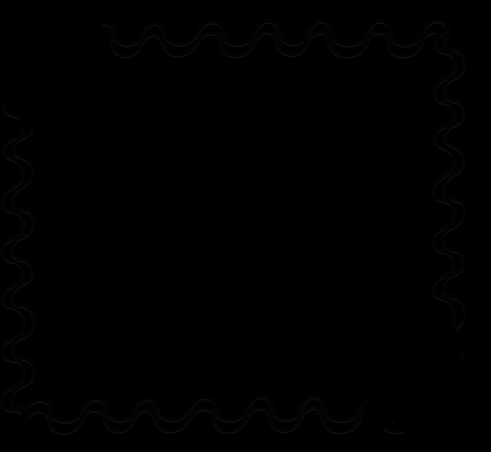 Abstract Black Wavy Design PNG with transparent background