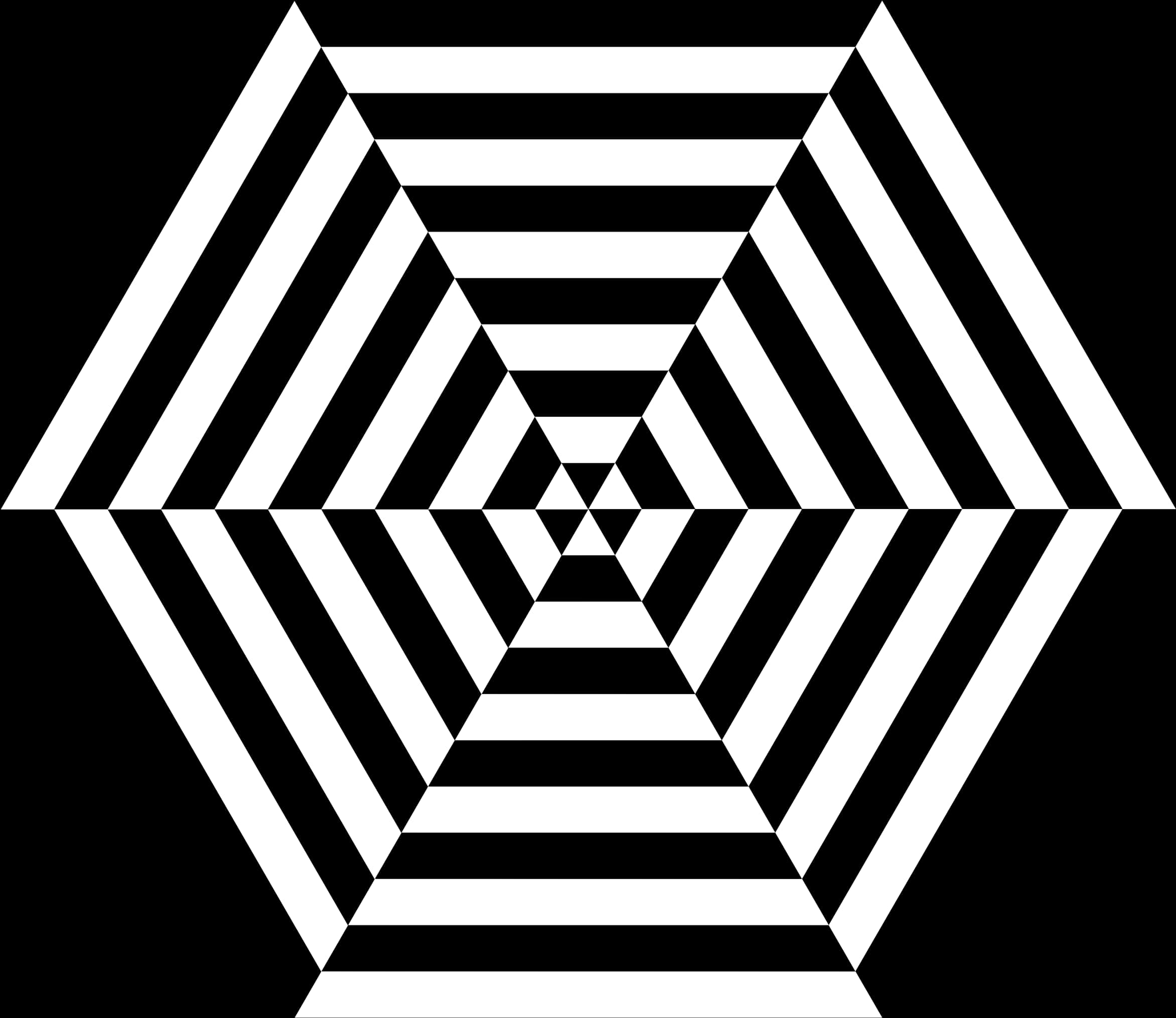 Abstract Black White Hexagon Pattern.jpg PNG with transparent background