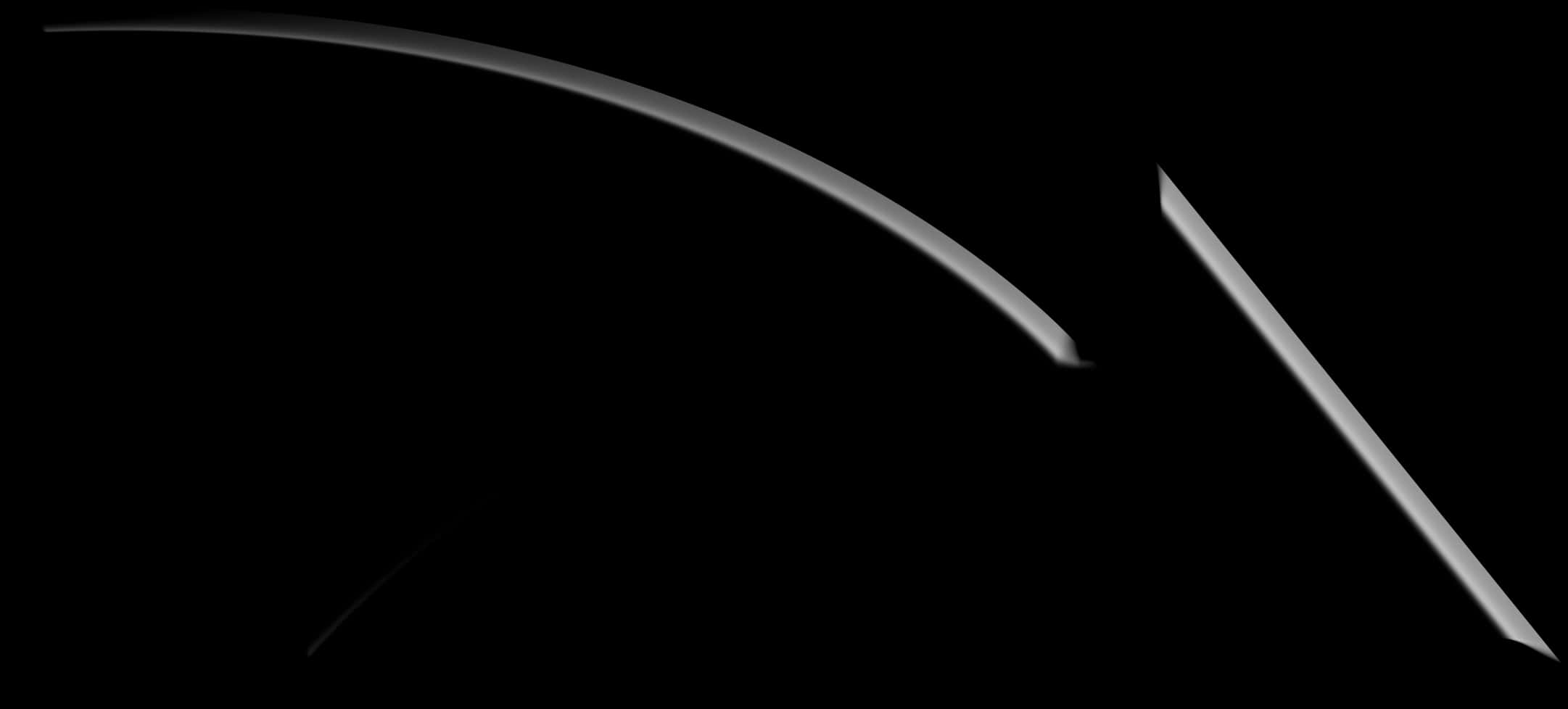 Abstract_ Black_and_ White_ Curves PNG with transparent background