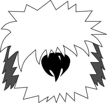 Abstract Blackand White Heart Design PNG with transparent background