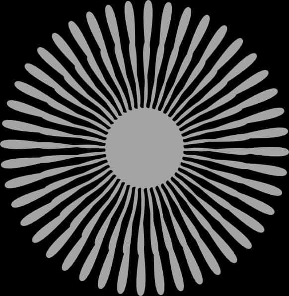 Abstract Blackand White Starburst Pattern PNG image with a transparent background, free high-resolution download