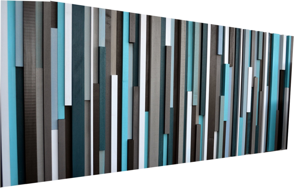 Abstract Blue Accent Wall Art