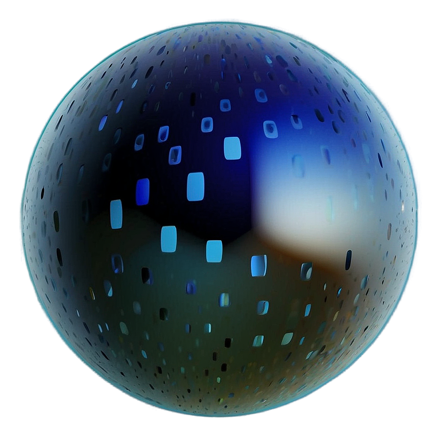 Abstract Blue Ball Png 06132024