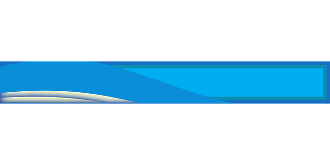 Abstract Blue Banner Design PNG with transparent background