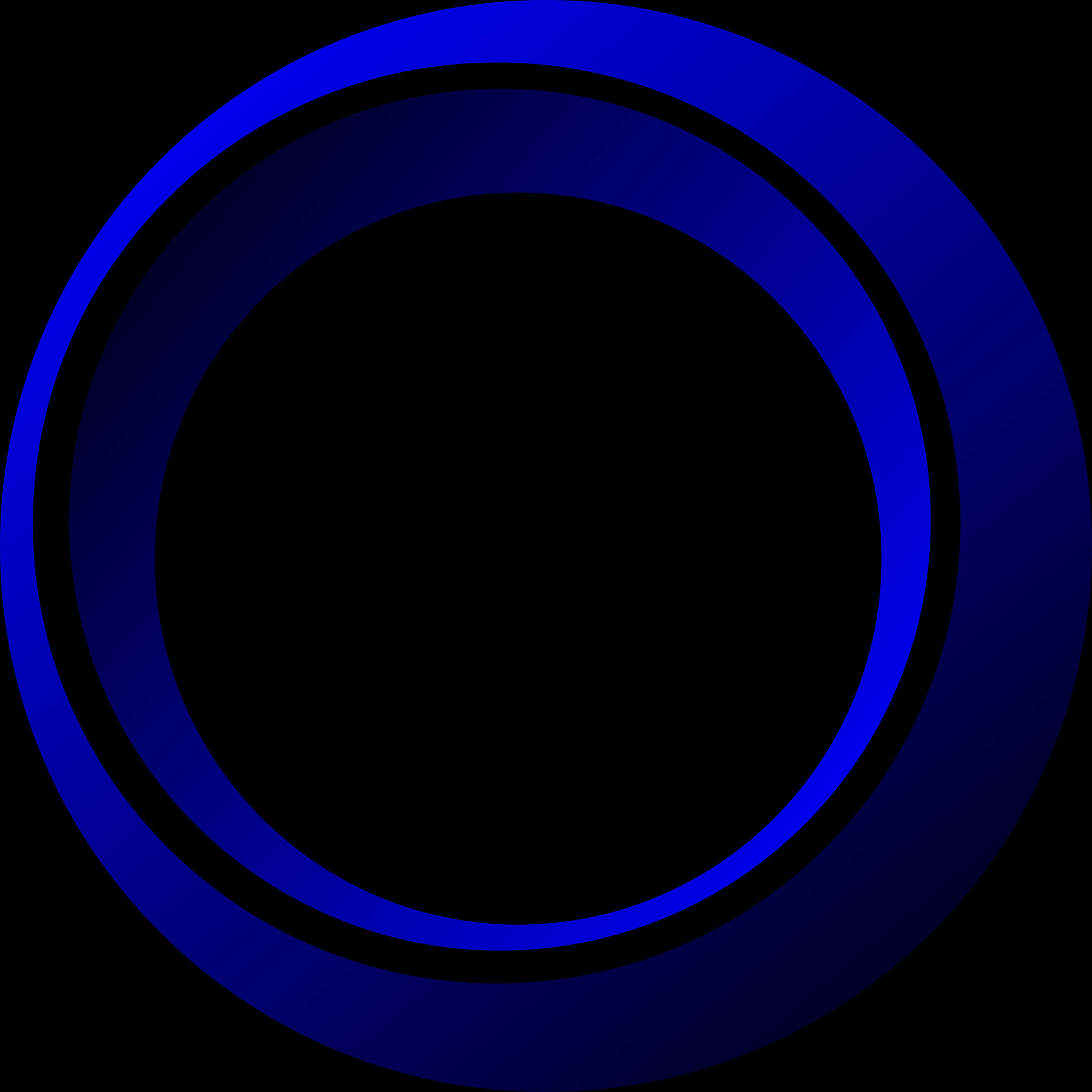 Abstract Blue Circles Graphic