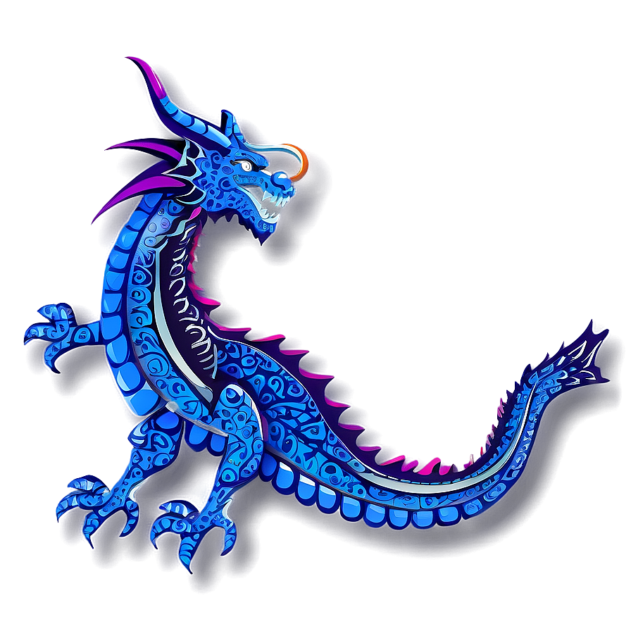 Abstract Blue Dragon Icon Png Ftd78