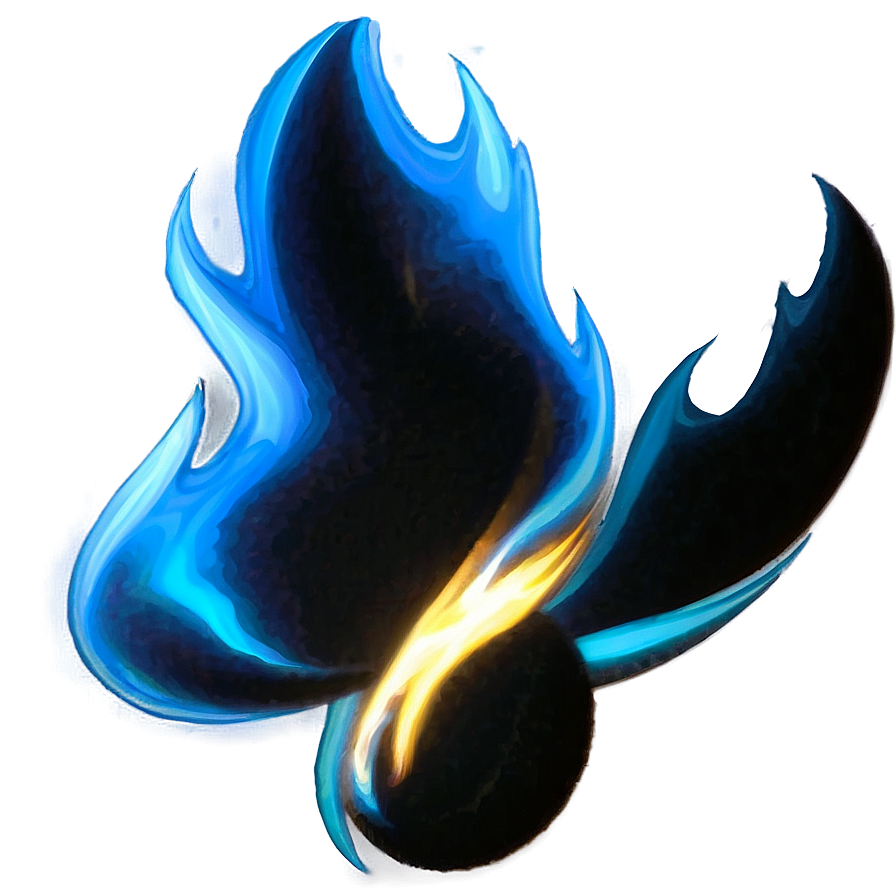 Abstract Blue Fire Png Kcl