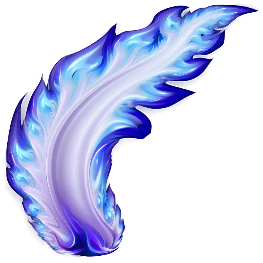 Abstract Blue Flame Art PNG 96 PNG with transparent background