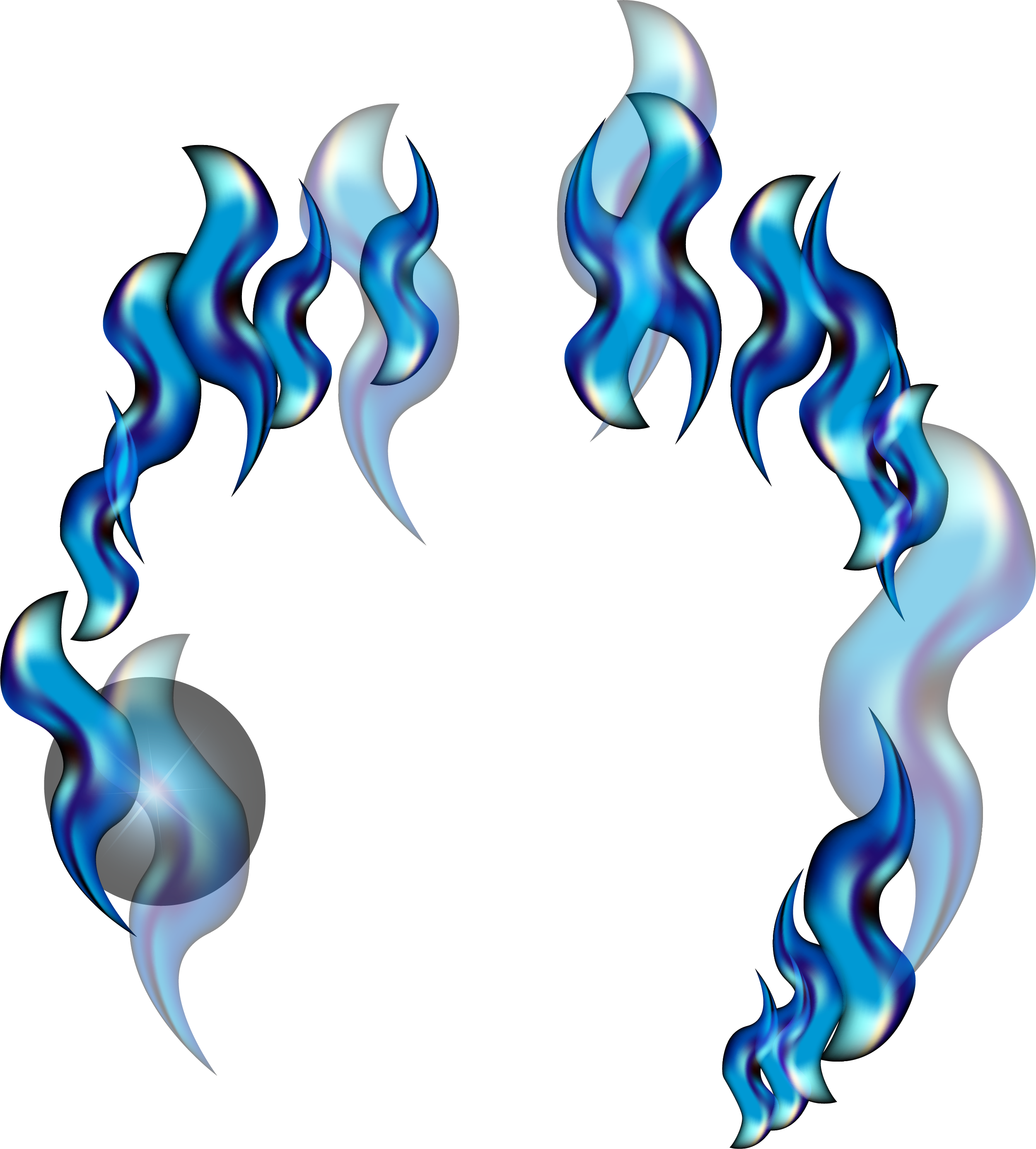 Blue Flame Png Picture - Blue PNG with transparent background