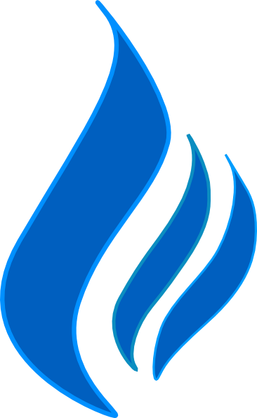 Blue Flame Clipart PNG with transparent background