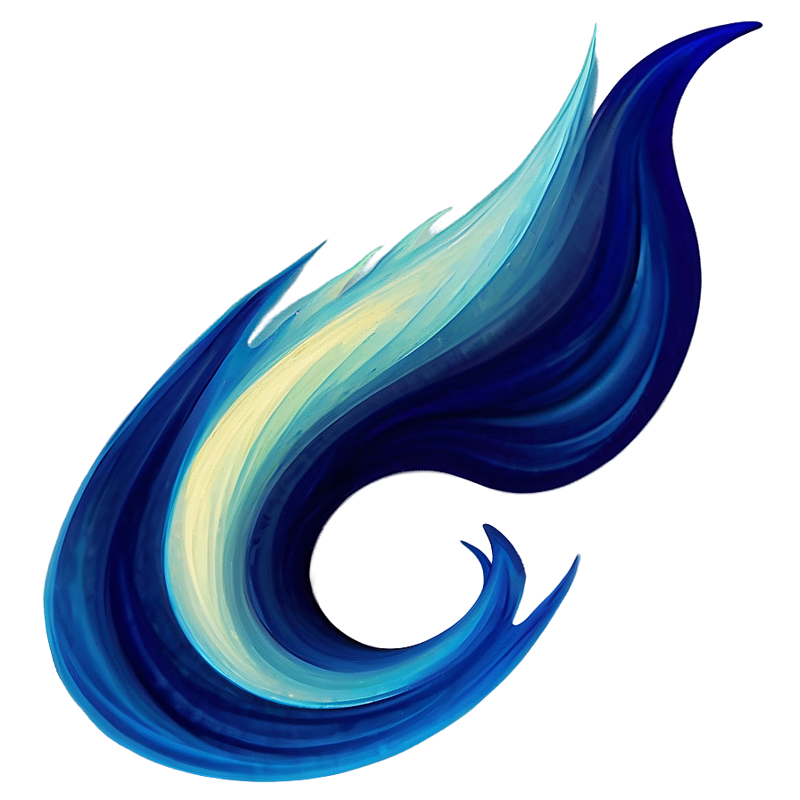 Abstract Blue Flame Swirl Png Mph79