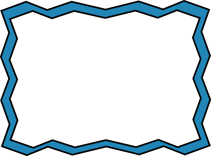 Abstract Blue Frame Design