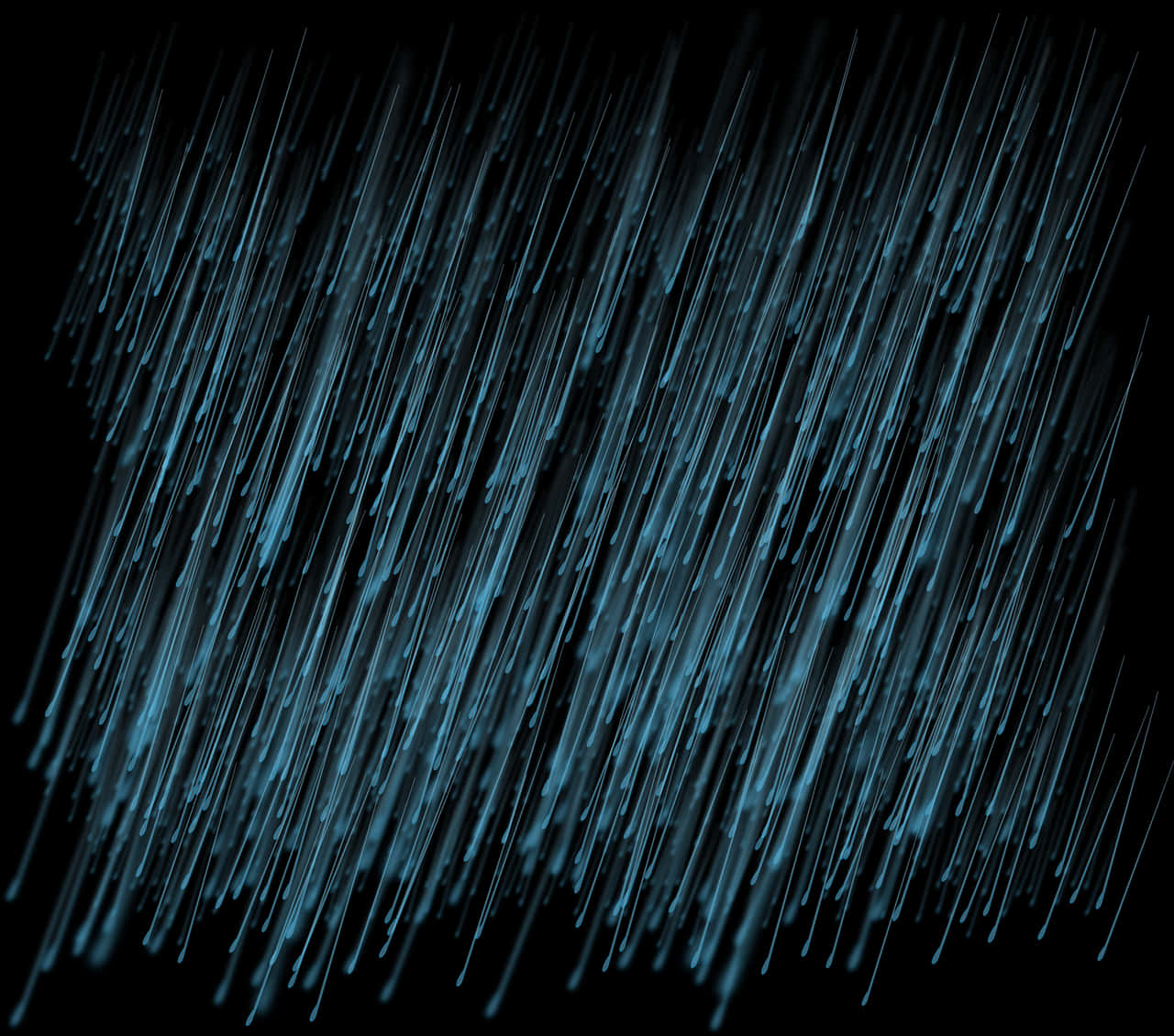 Abstract Blue Rain Streaks