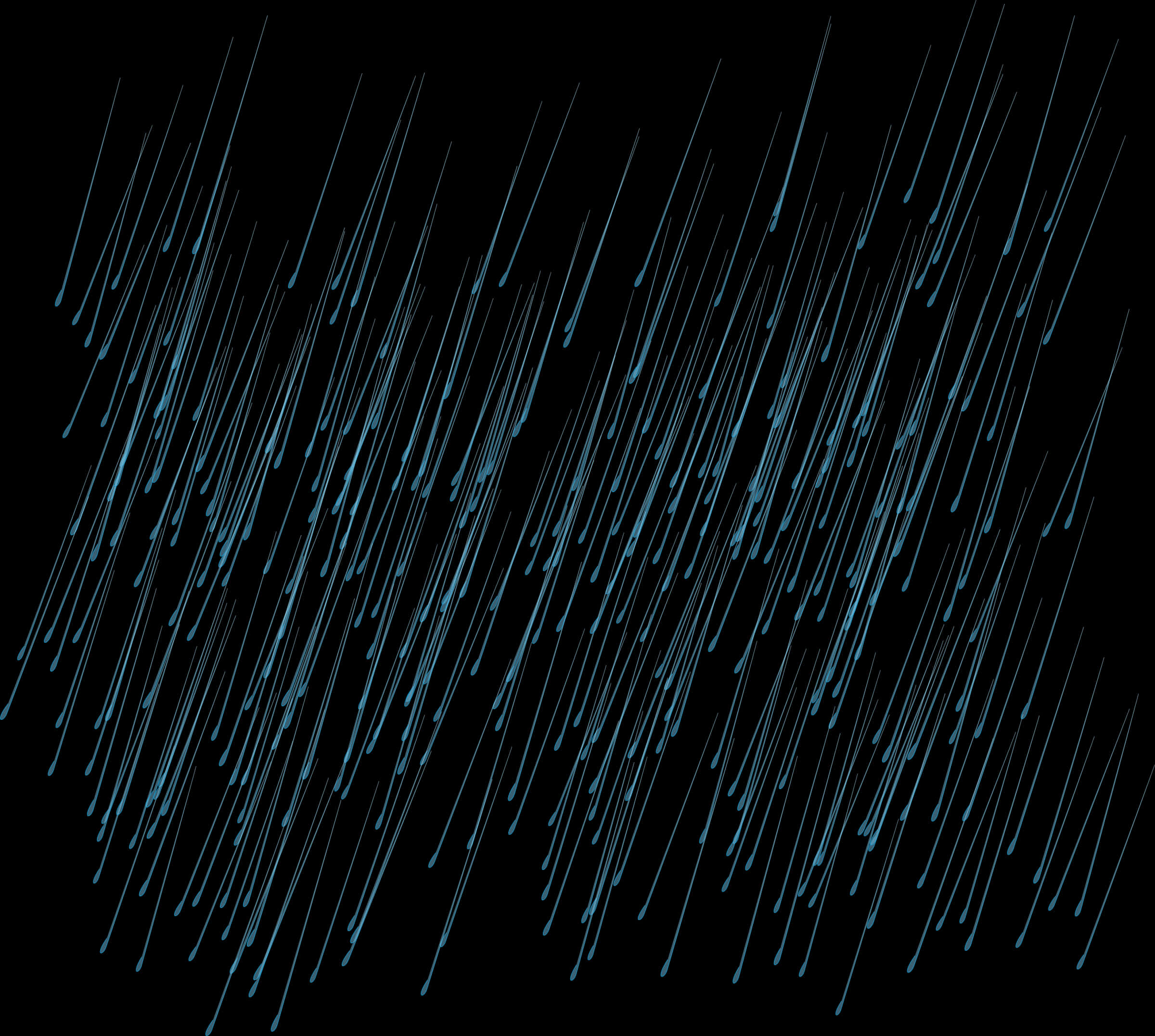 Abstract Blue Rain Streaks PNG with transparent background