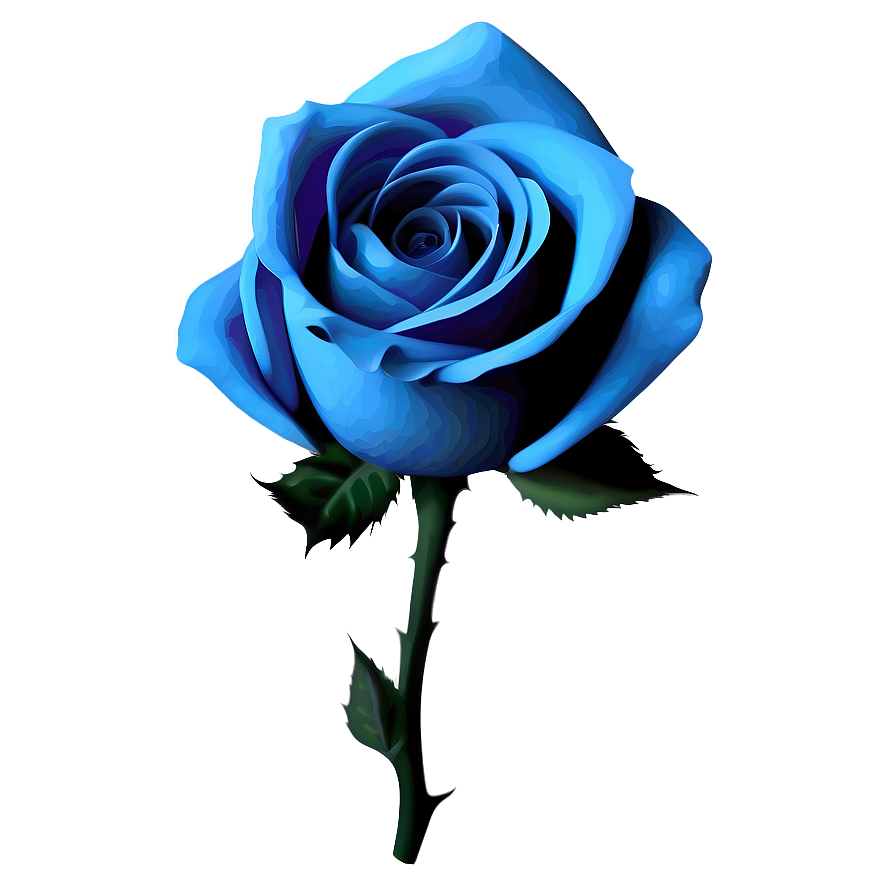 Abstract Blue Rose Png Nbe