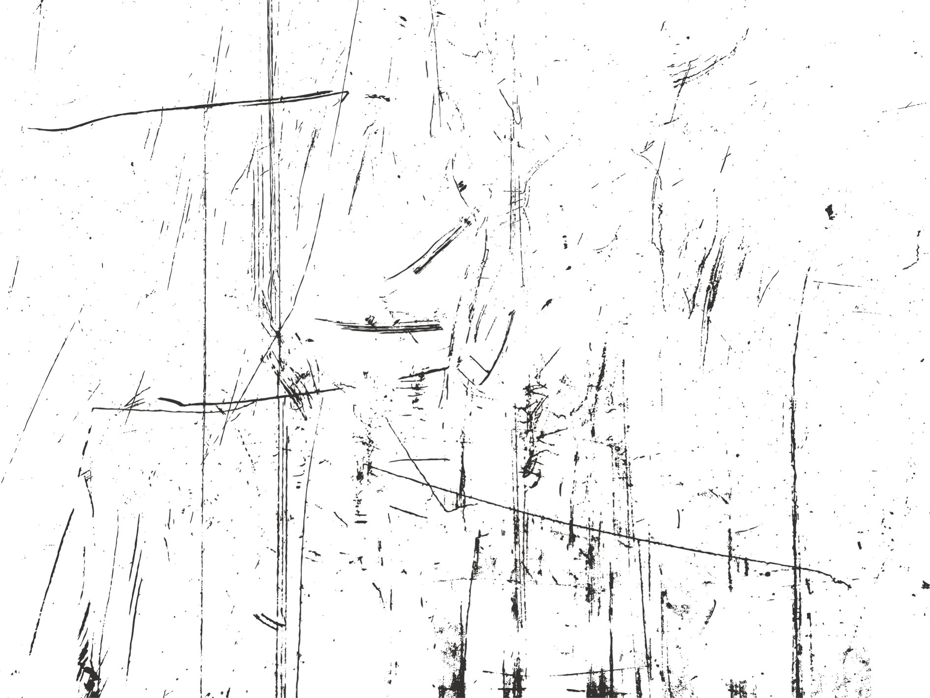 Scratches Png Image - Black And White Scratched, Transparent Png PNG with transparent background