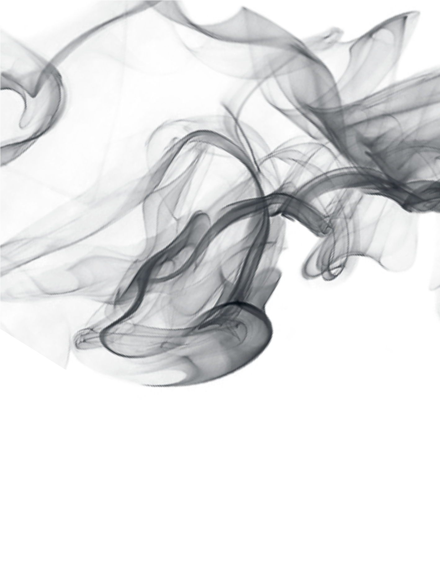 Abstract Blue Smoke Art PNG with transparent background
