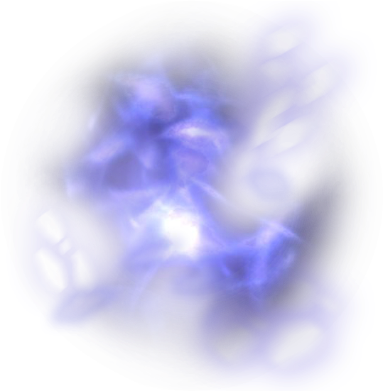 Abstract Blue Smoke Art PNG with transparent background