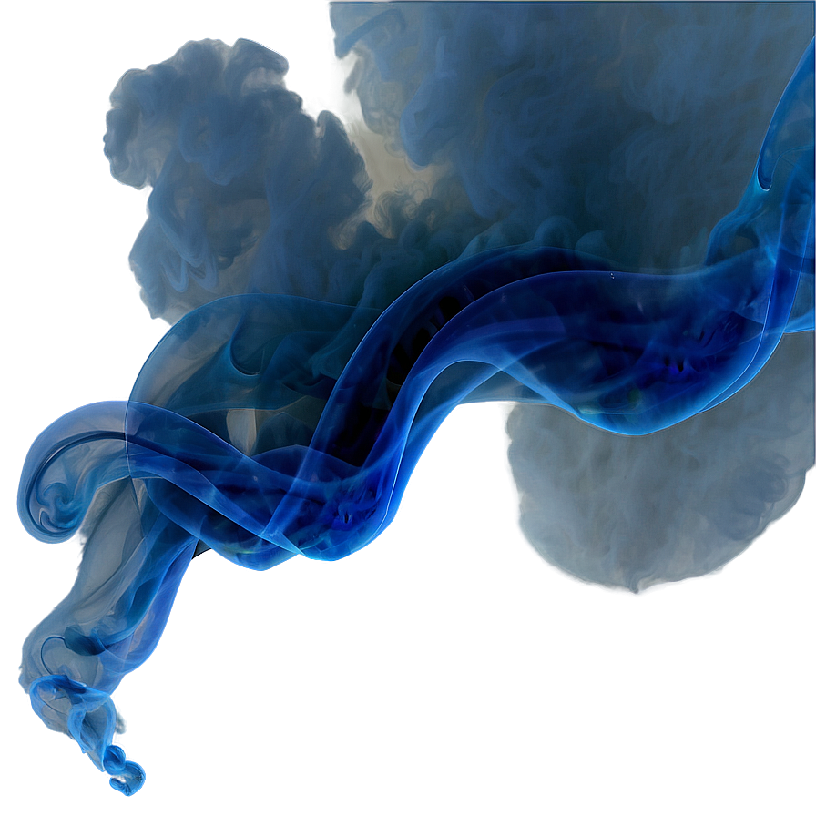 Abstract Blue Smoke PNG 05232024 PNG with transparent background