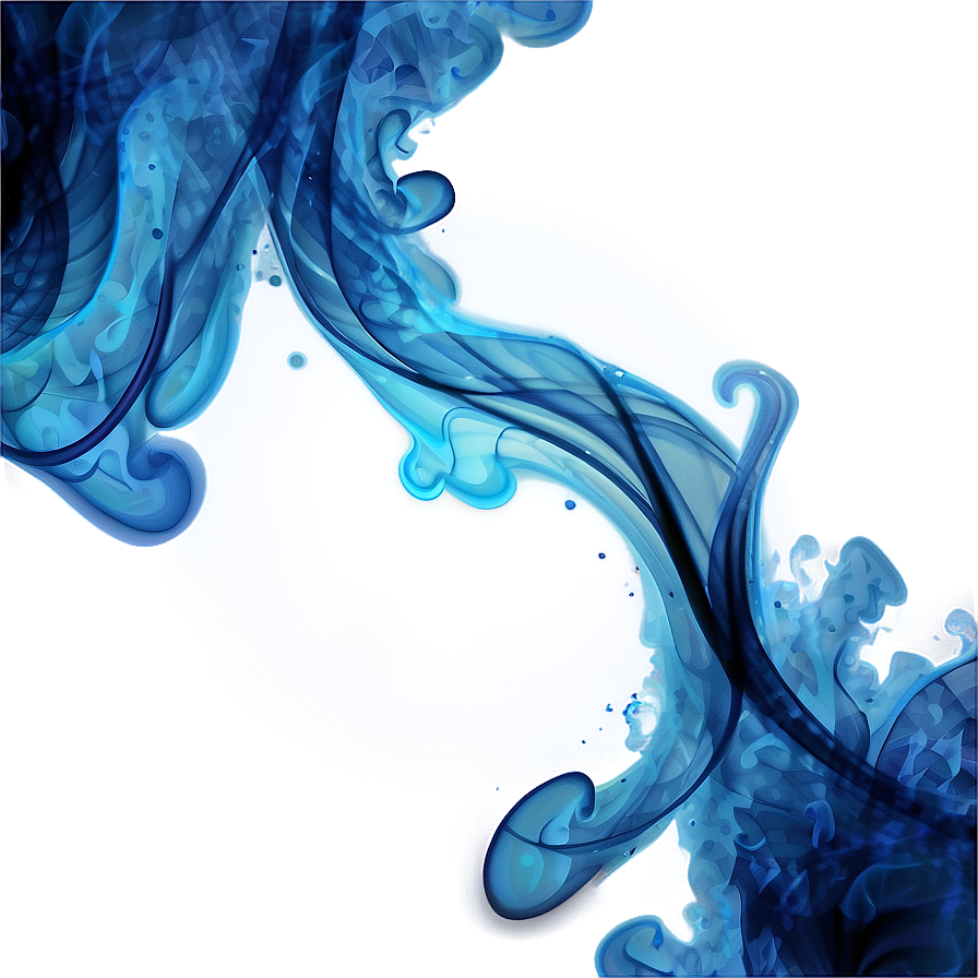 Abstract Blue Smoke PNG 05232024 PNG with transparent background