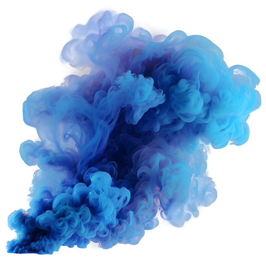 Abstract Blue Smoke PNG uoo PNG with transparent background