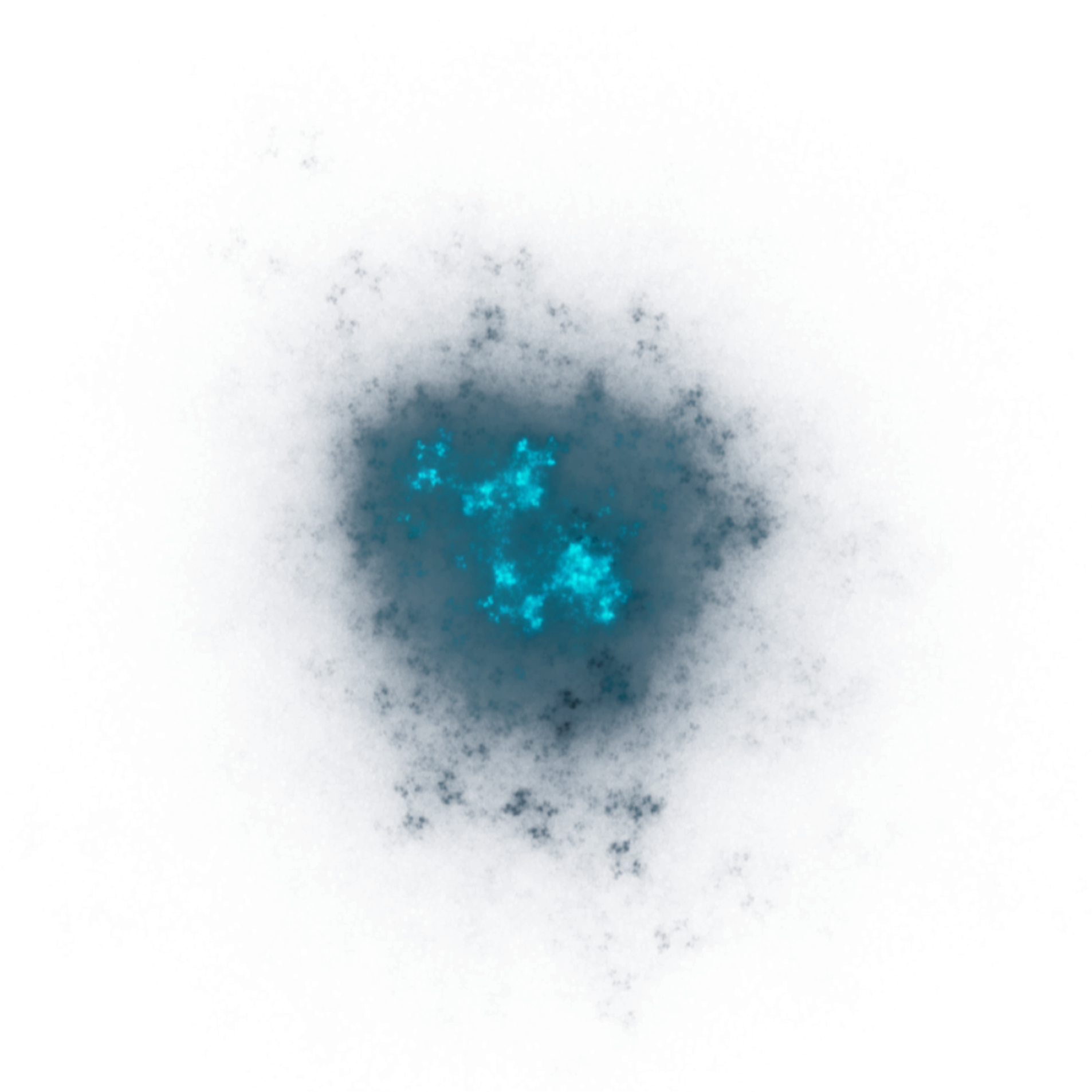 Abstract Blue Smoke Texture PNG with transparent background