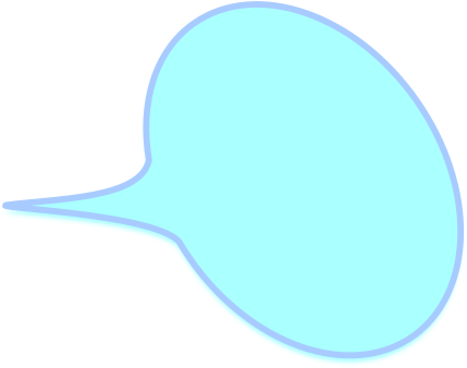 Abstract Blue Speech Bubble PNG image with a transparent background, free high-resolution download