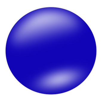Abstract Blue Sphere Gradient PNG with transparent background
