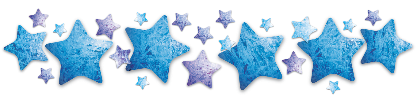 Abstract Blue Stars Pattern PNG with transparent background