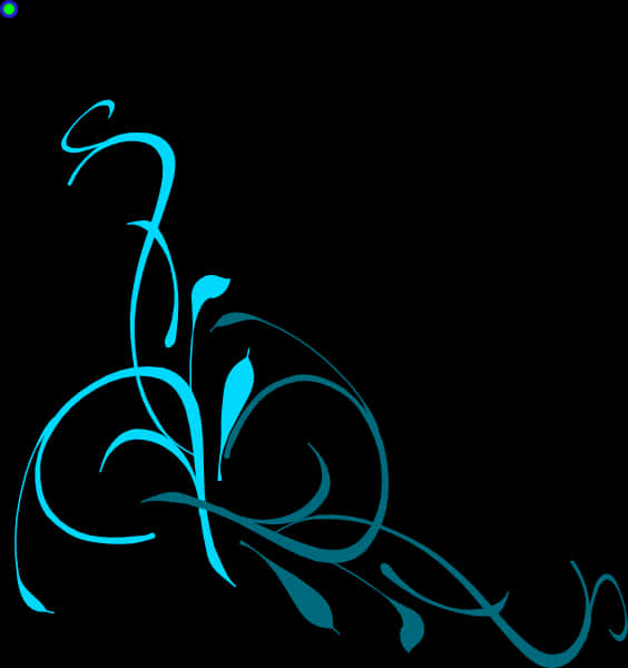 Abstract Blue Swirl Design