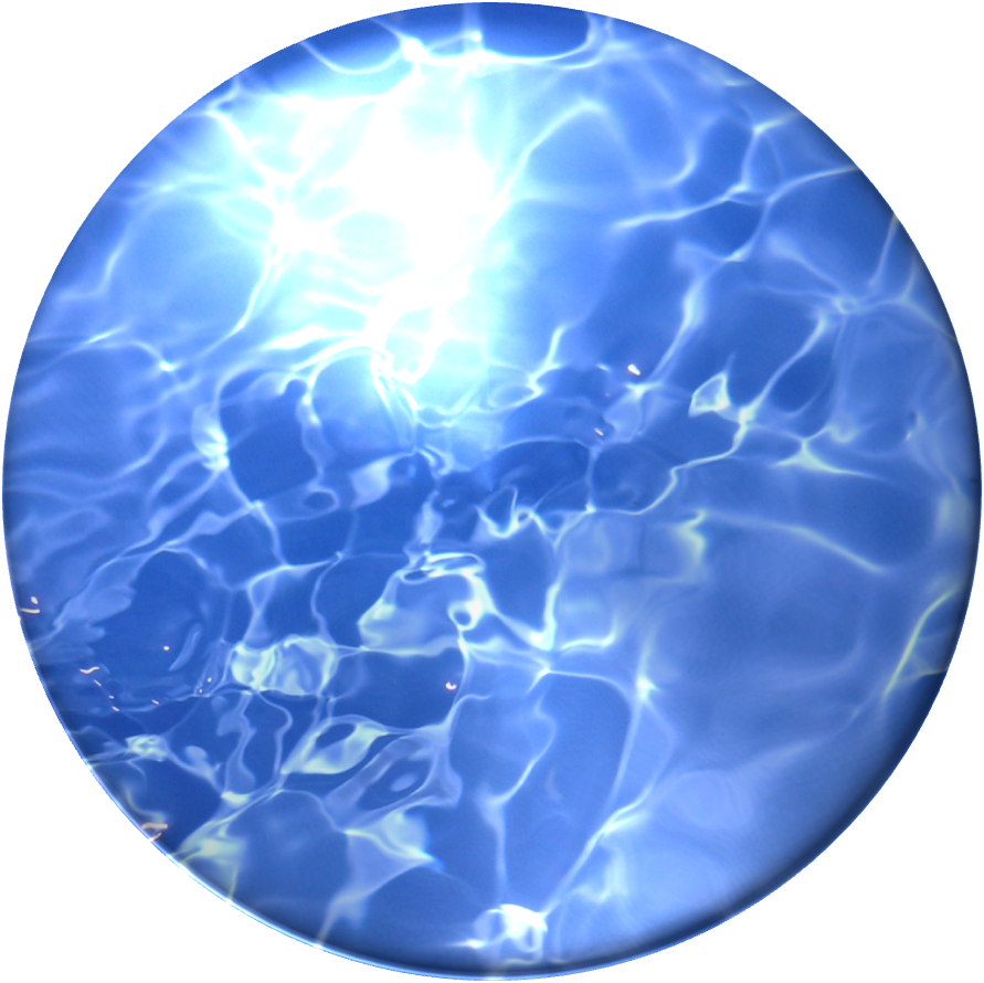 Abstract Blue Water Pattern Circle PNG with transparent background