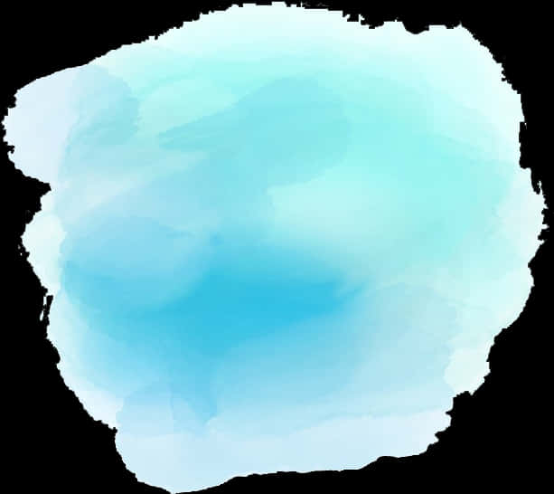 Abstract Blue Watercolor Background PNG with transparent background
