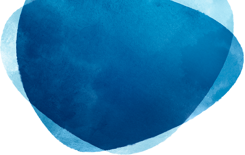 Abstract Blue Watercolor Texture PNG with transparent background