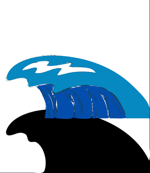 Abstract_ Blue_ Wave_ Graphic PNG image with a transparent background, free high-resolution download