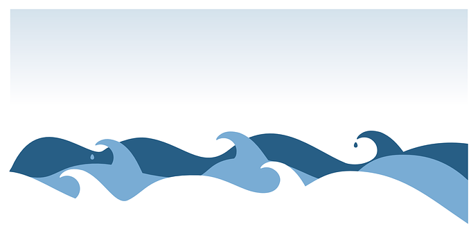 Abstract_ Blue_ Wave_ Pattern PNG with transparent background