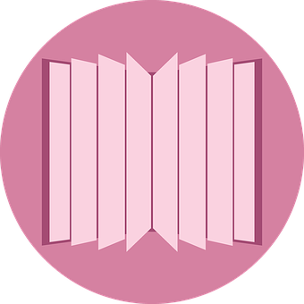 Abstract Book Icon Pink Background