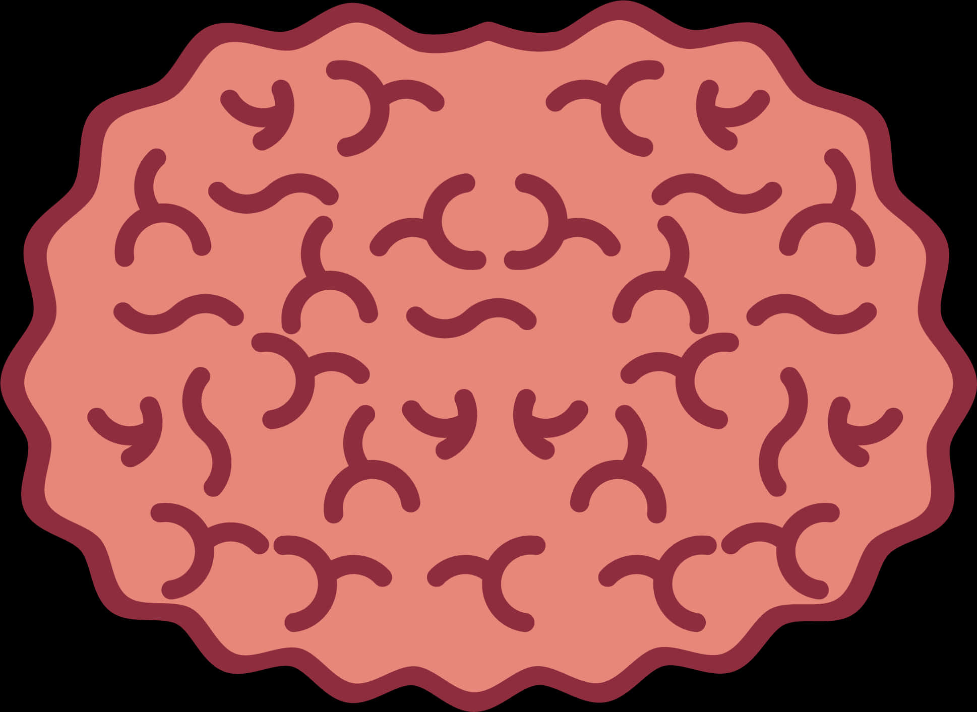 Abstract Brain Pattern Illustration