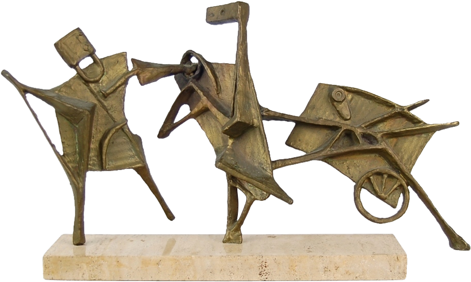 M#century Modern Abstract Bronze Sculpture On Marble - Modern Abstract Sculpture Png, Transparent Png PNG with transparent background