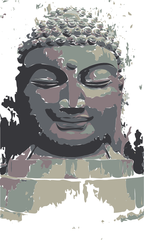 Abstract Buddha Statue Art.jpg PNG with transparent background