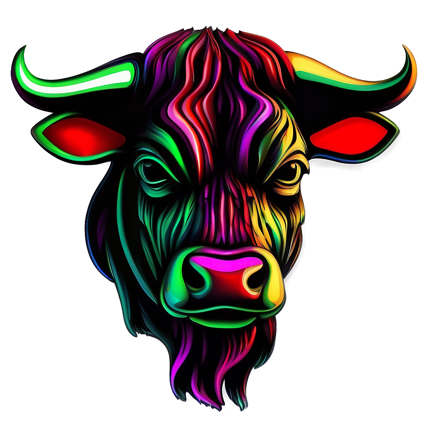 Abstract Bull Art Png 39