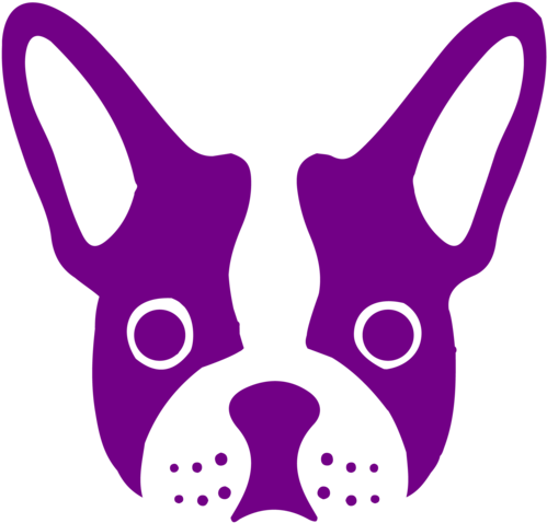 Abstract Bulldog Graphic PNG with transparent background
