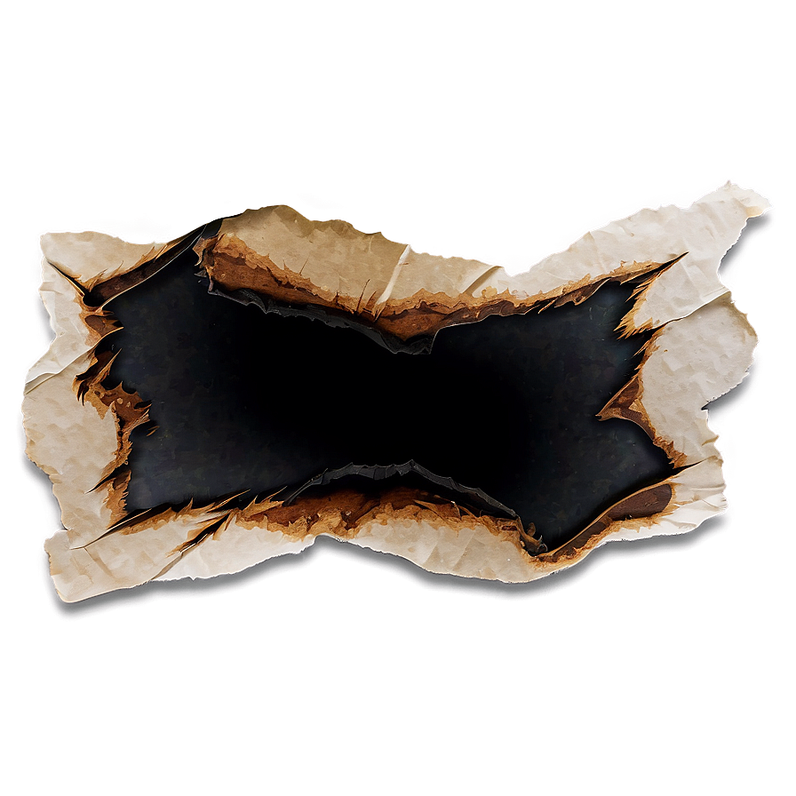 Abstract Burned Paper Png 92