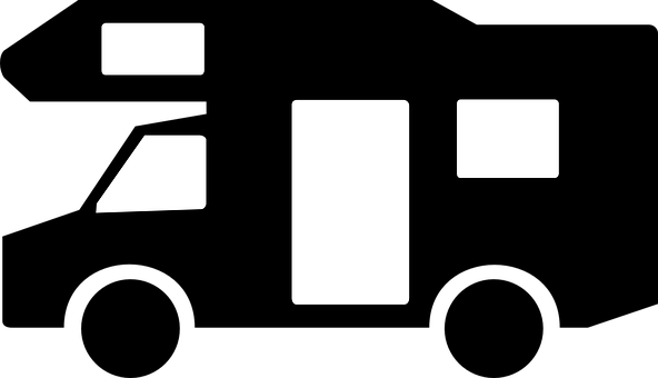 Abstract Bus Shape Black Background PNG with transparent background